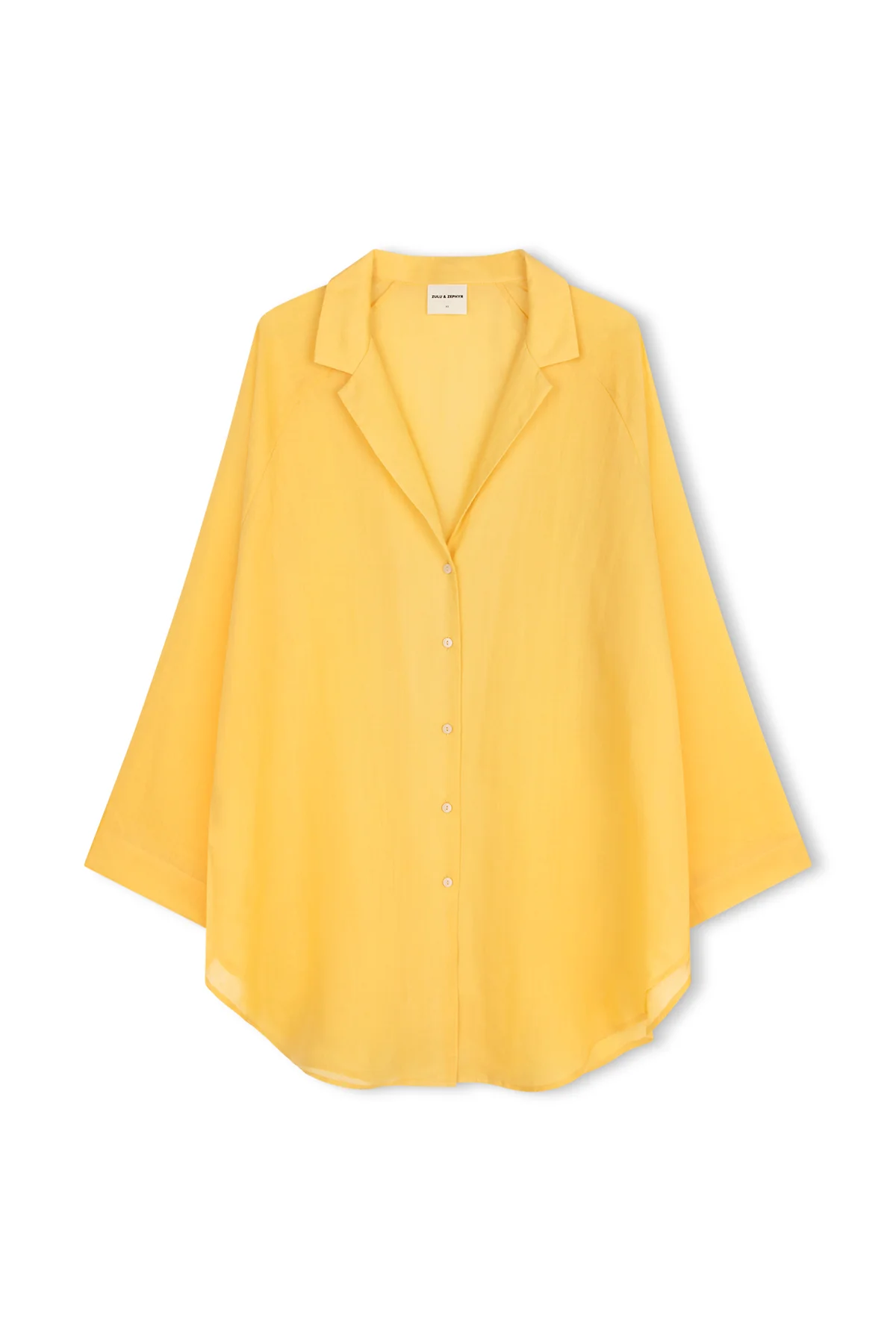 Signature Ramie Shirt - Marigold - Image 3