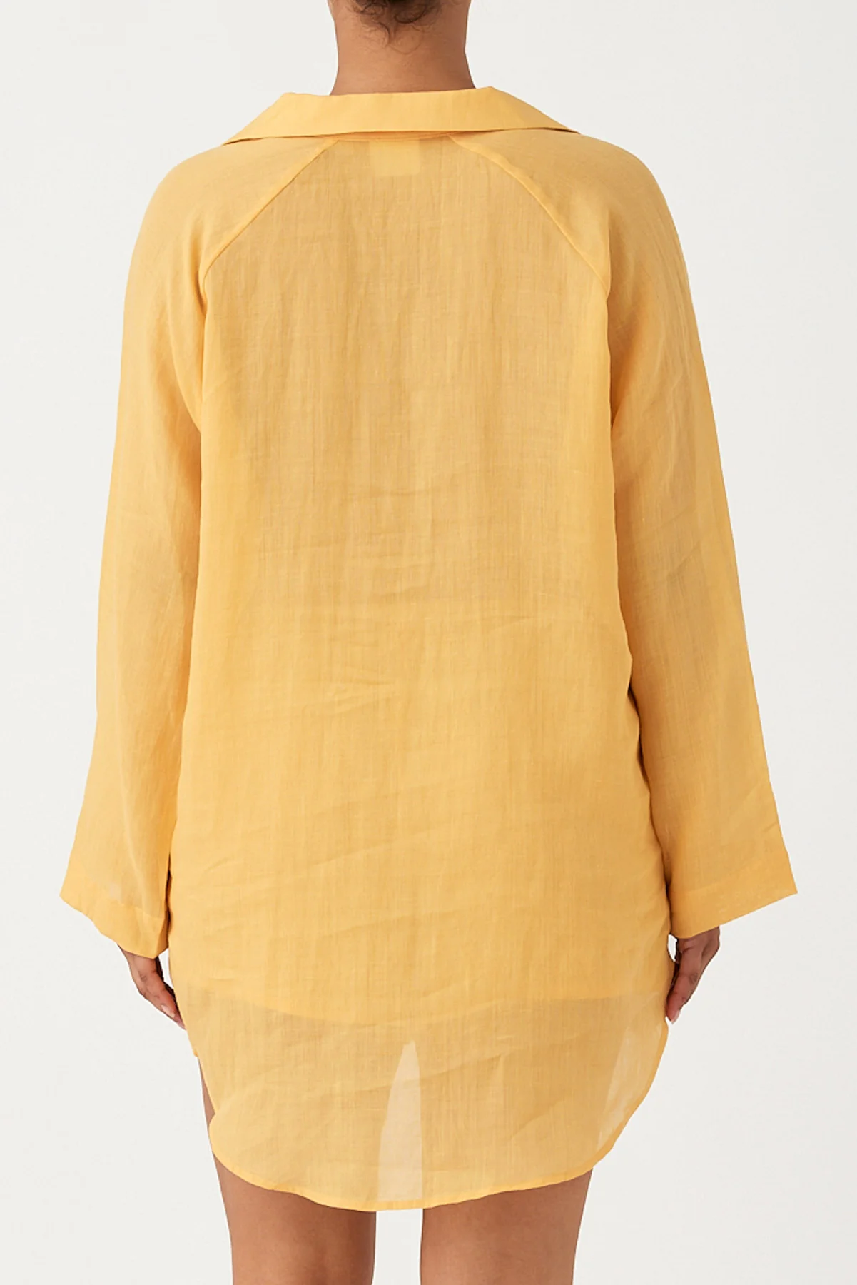 Signature Ramie Shirt - Marigold - Image 7