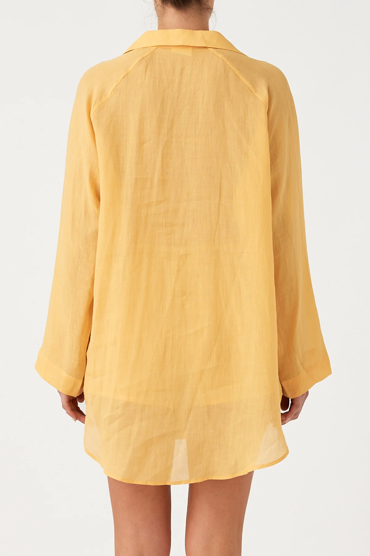 Signature Ramie Shirt - Marigold - Image 8