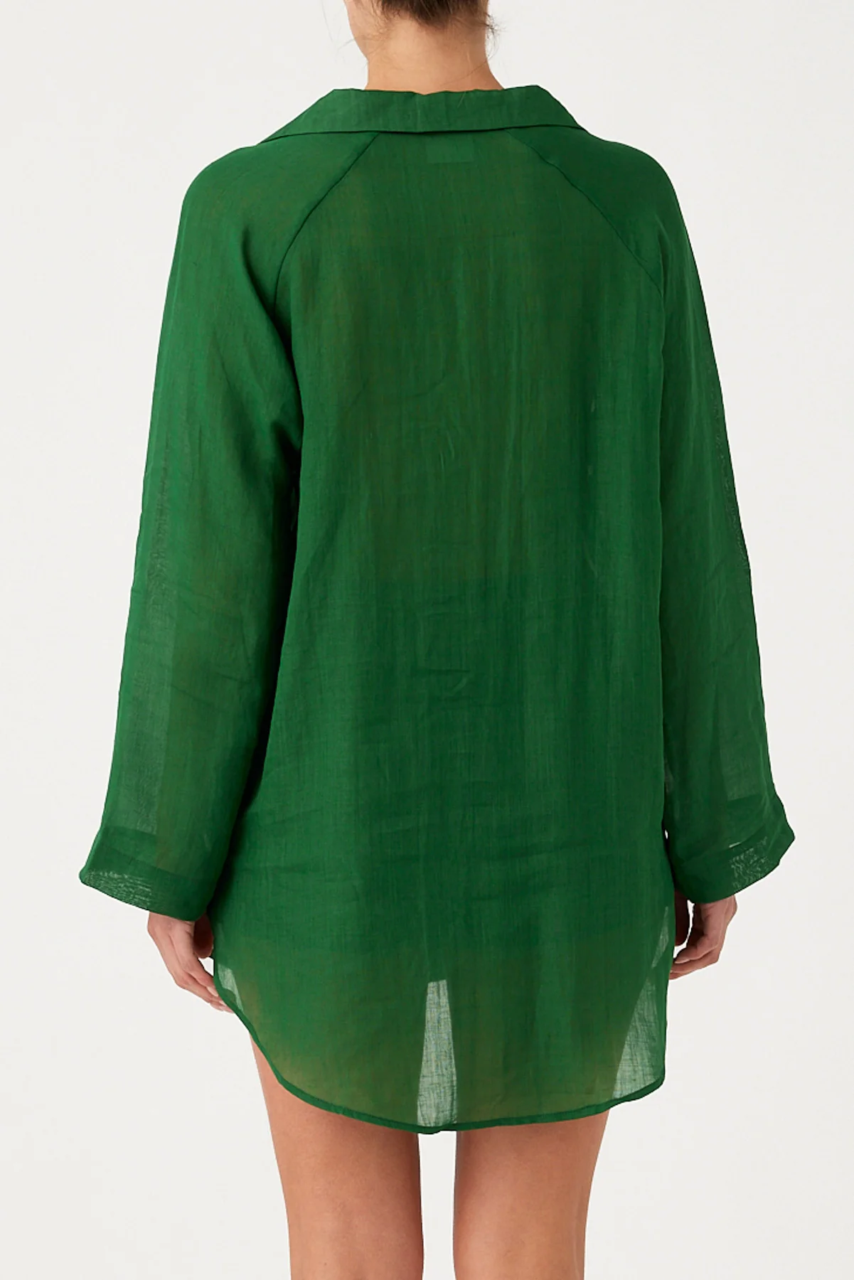 Signature Ramie Shirt - Tallow Green - Image 10