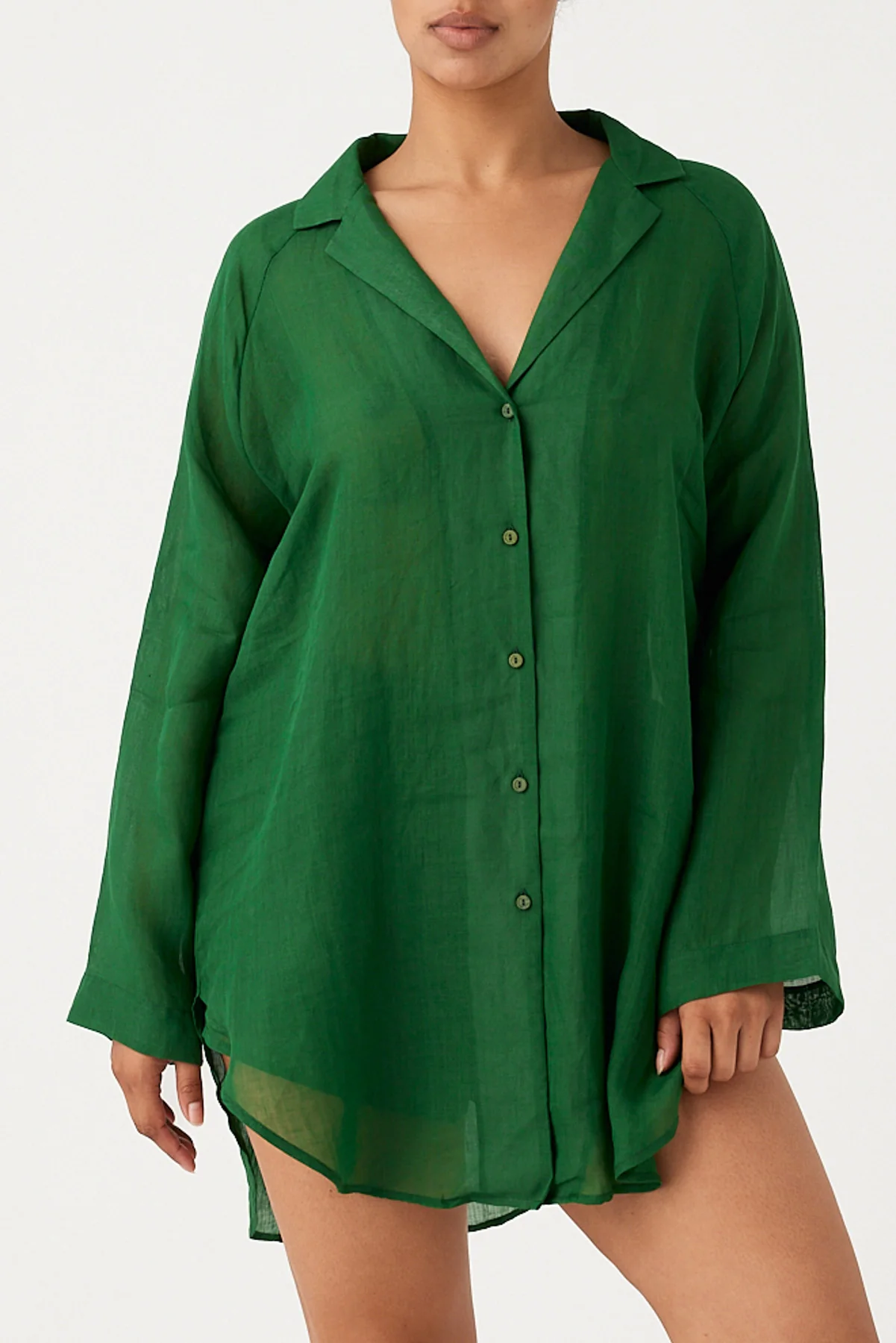 Signature Ramie Shirt - Tallow Green - Image 9