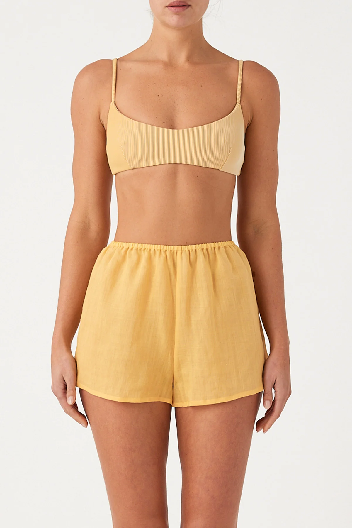 Signature Ramie Short - Marigold - Image 3