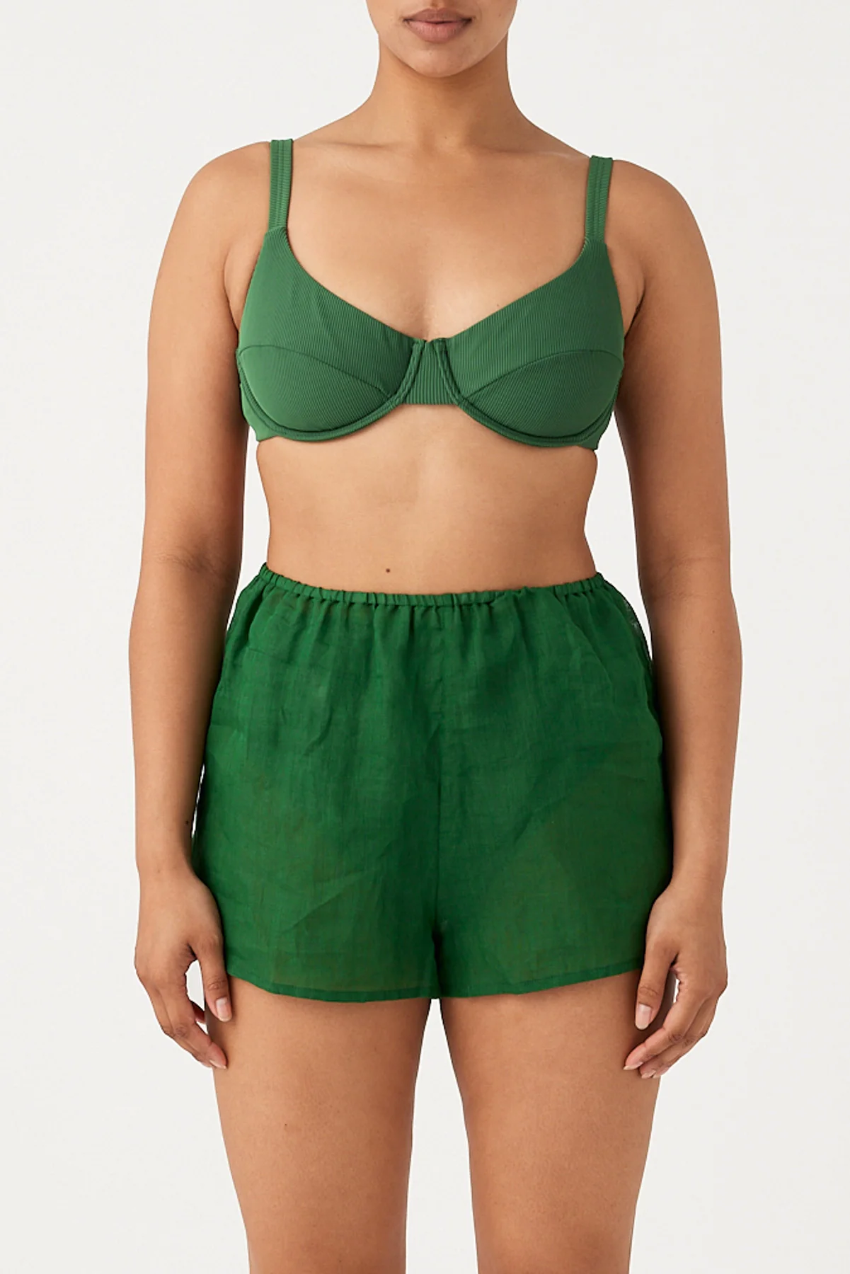 Signature Ramie Short - Tallow Green