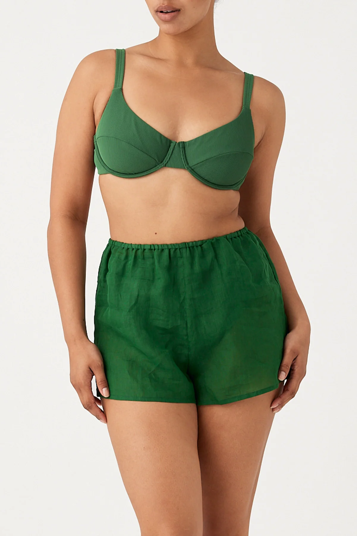 Signature Ramie Short - Tallow Green - Image 3