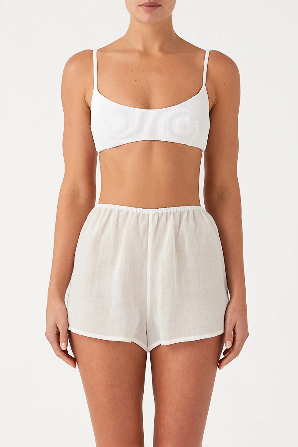 Signature Ramie Short - White - Image 4