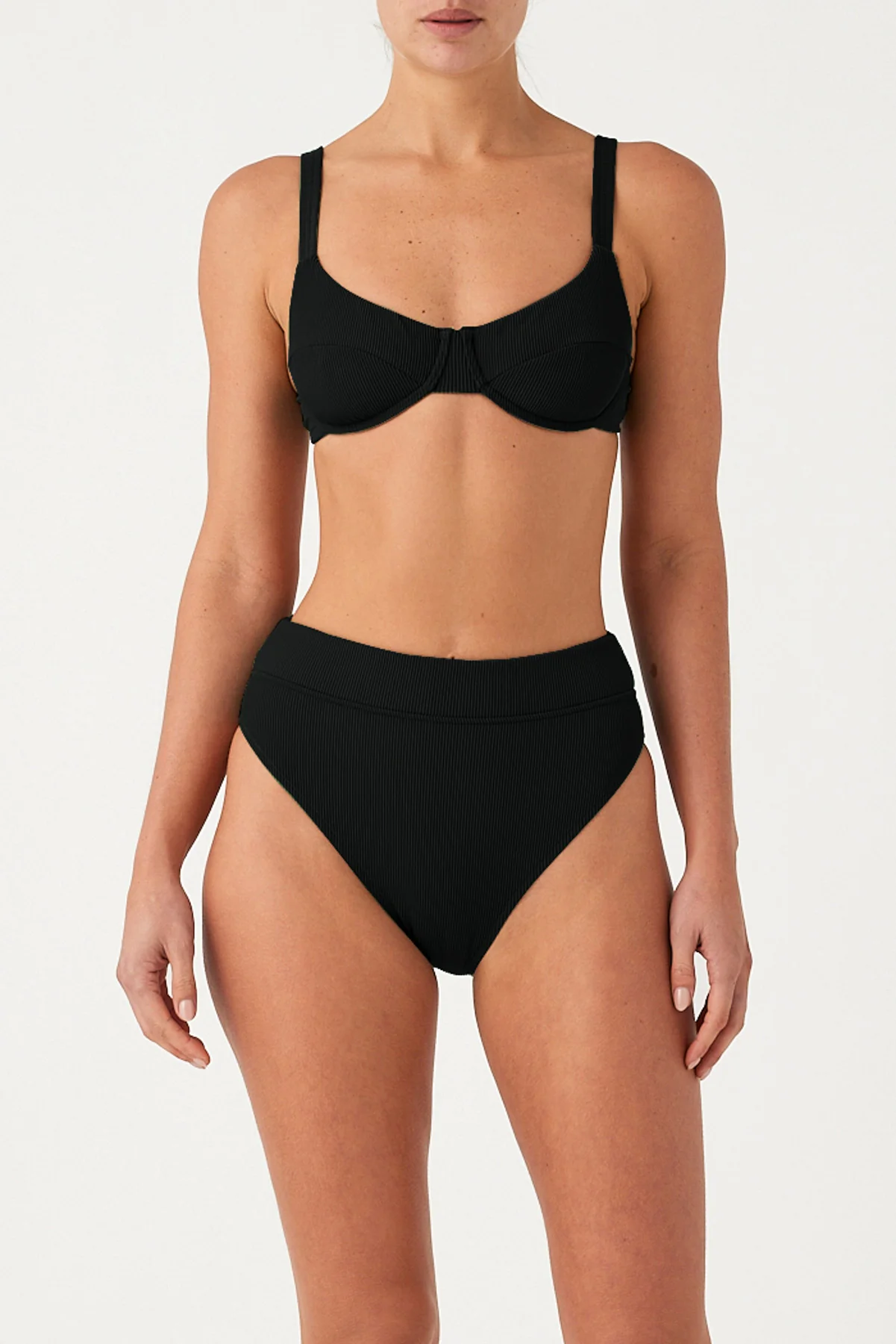 Signature Stripe Adjustable Bra Cup - Black - Image 3