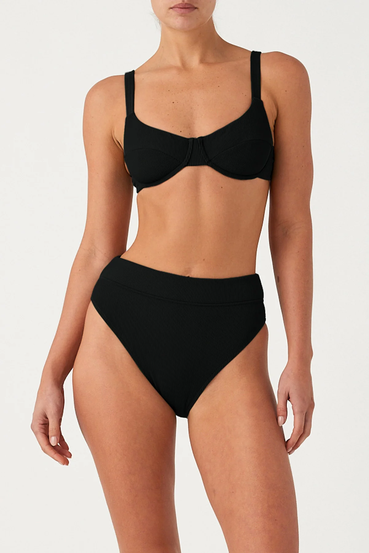 Signature Stripe Adjustable Bra Cup - Black - Image 4