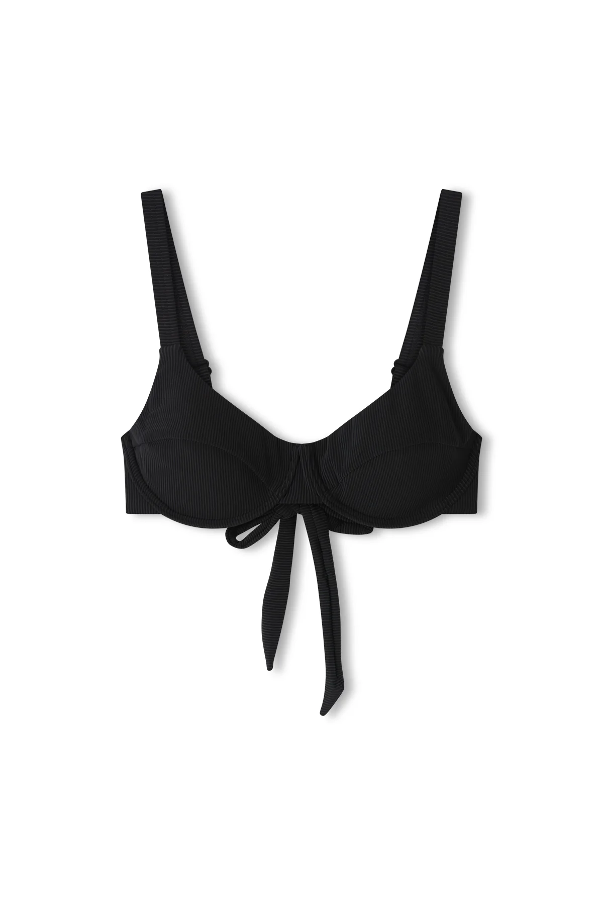 Signature Stripe Adjustable Bra Cup - Black - Image 6