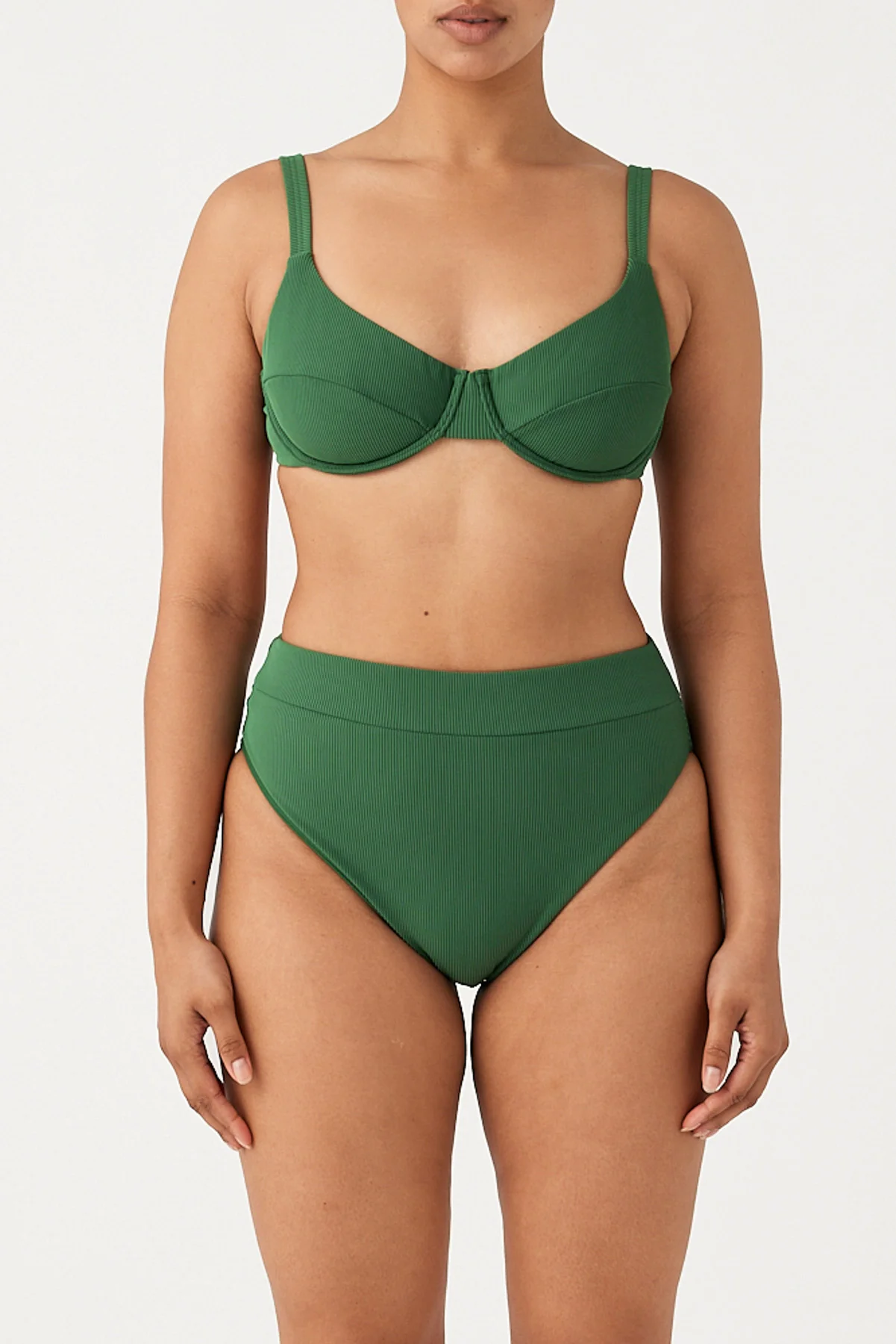 Signature Stripe Adjustable Bra Cup - Tallow Green - Image 2