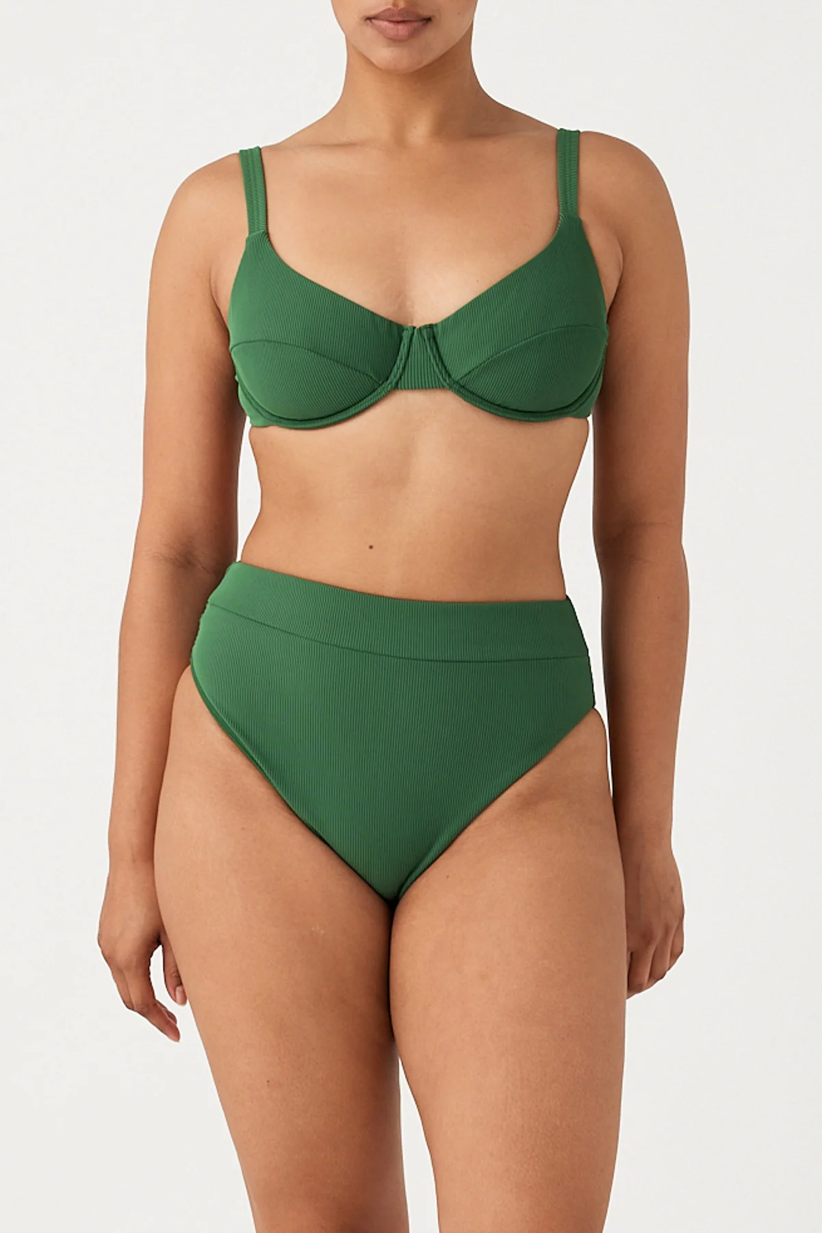 Signature Stripe Adjustable Bra Cup - Tallow Green - Image 3