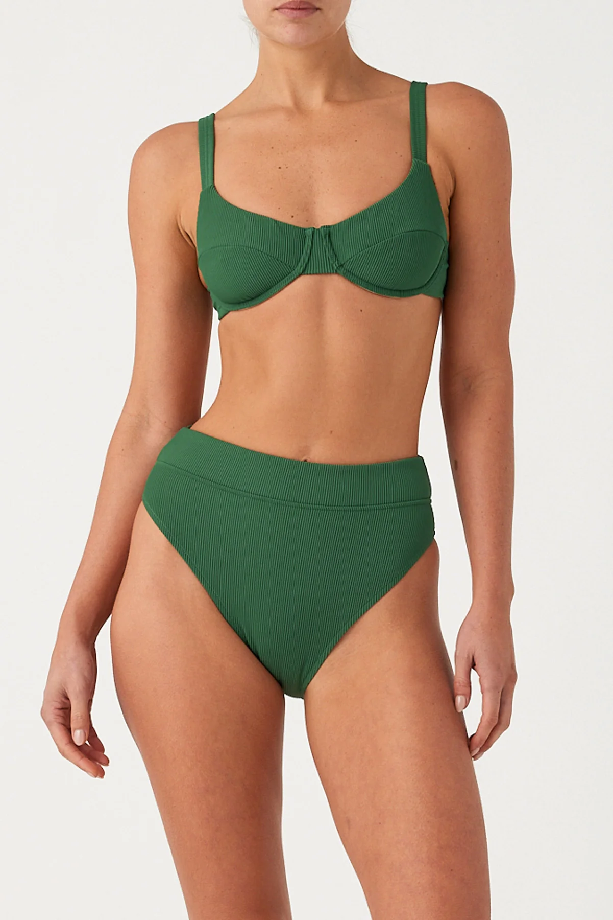 Signature Stripe Adjustable Bra Cup - Tallow Green - Image 6