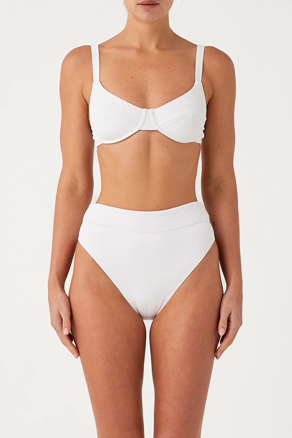 Signature Stripe Adjustable Bra Cup - White - Image 2