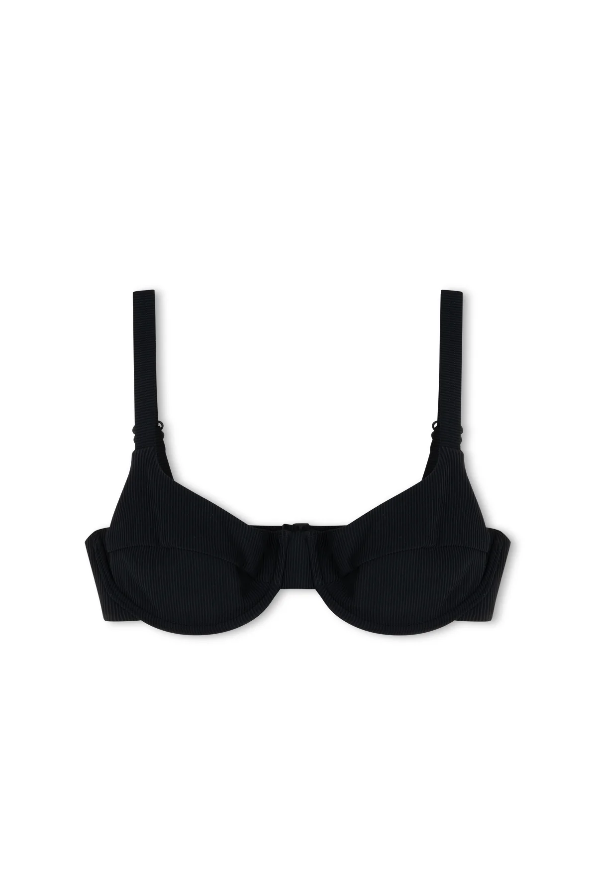 Signature Stripe Adjustable Hook Bra Cup - Black - Image 9