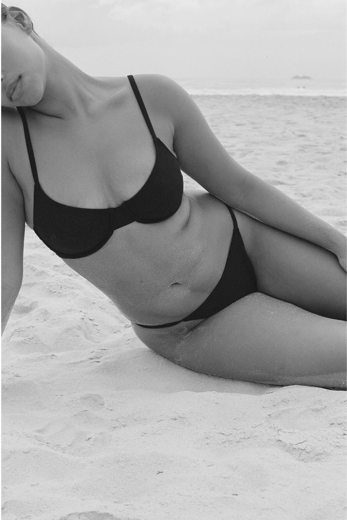 Signature Stripe Balconette Bra Cup Top - Black - Image 10