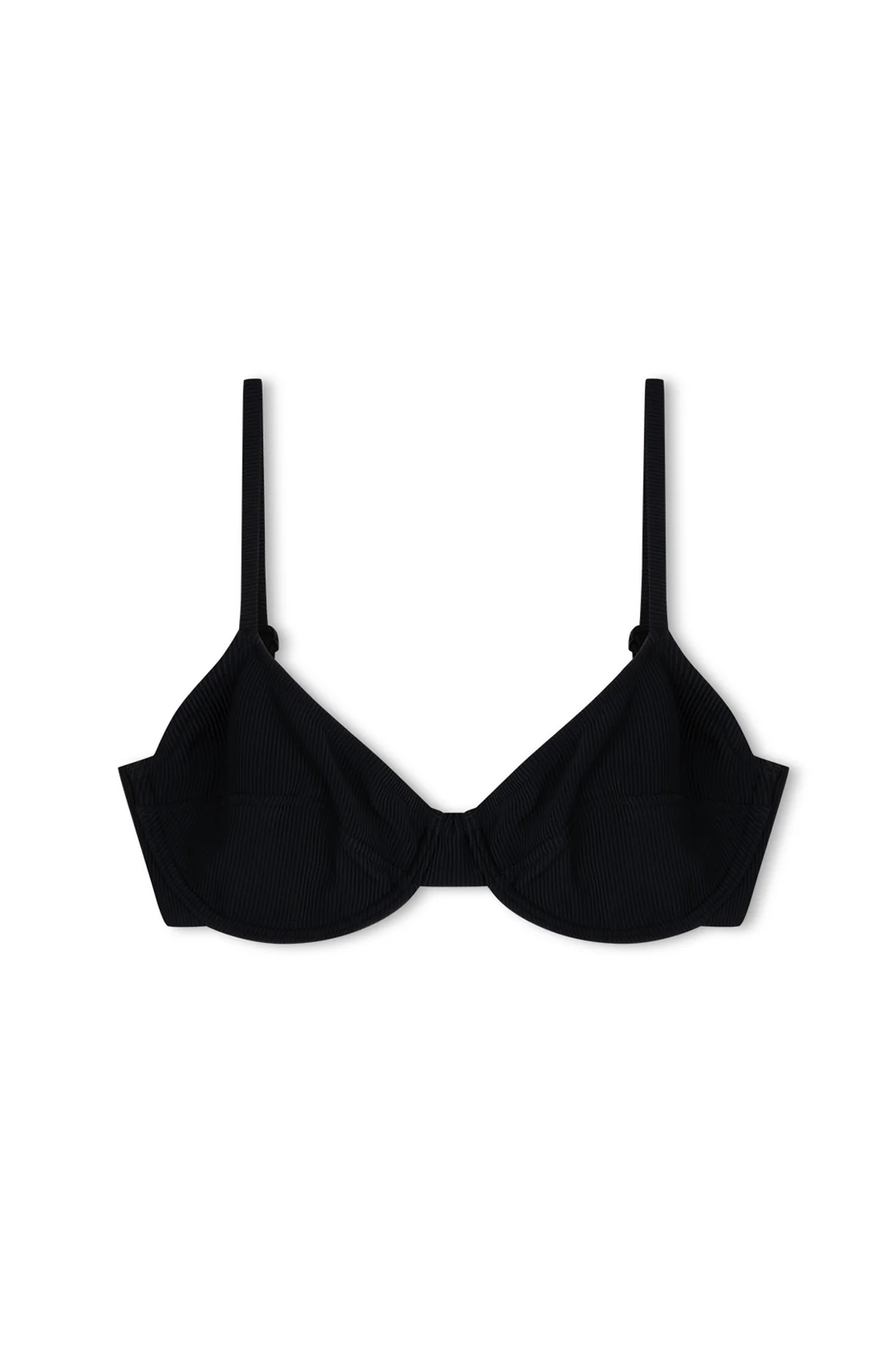 Signature Stripe Balconette Bra Cup Top - Black - Image 12