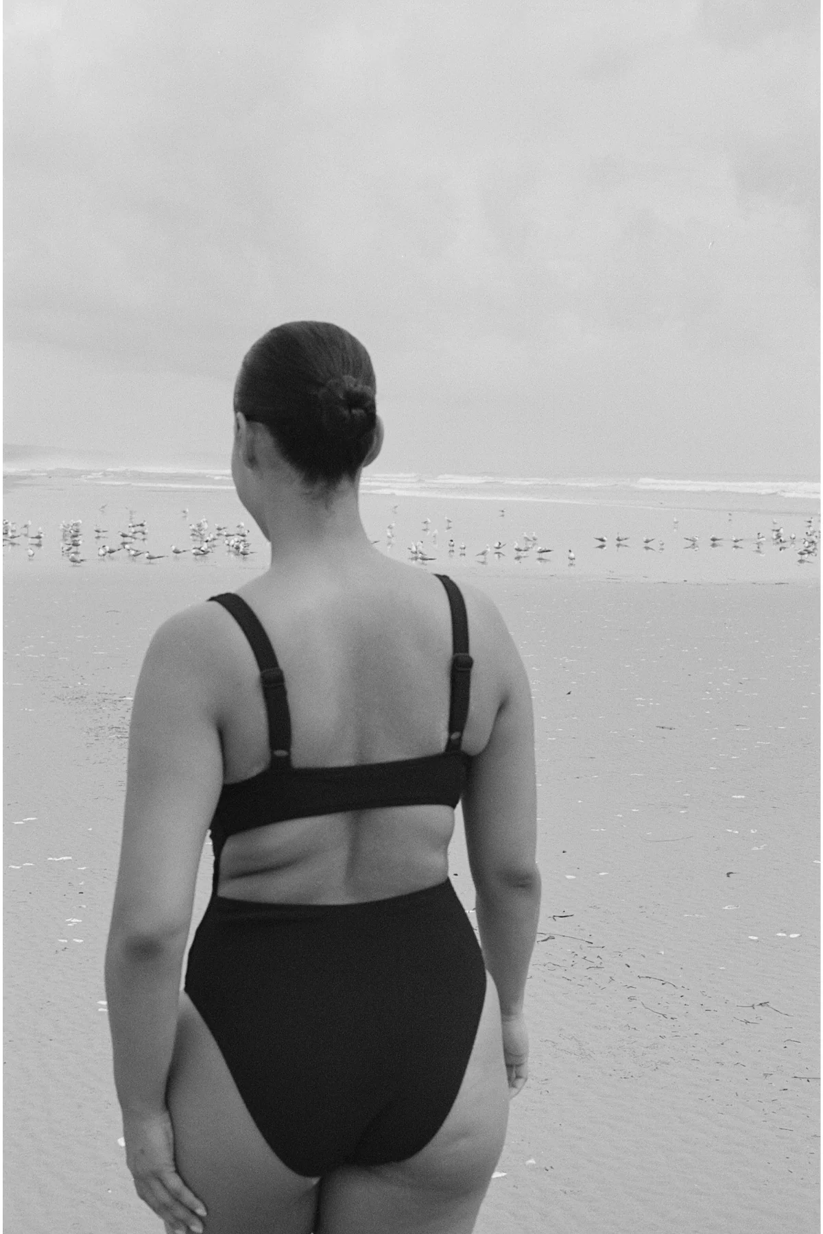 Signature Stripe Bikini One Piece - Black - Image 11