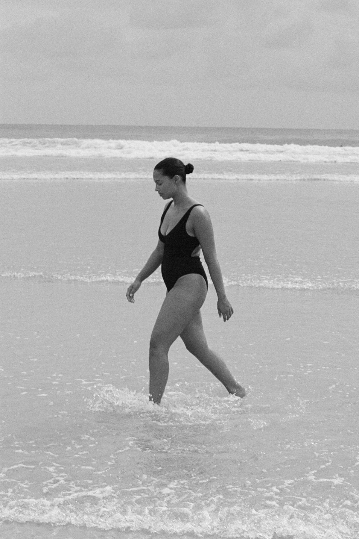 Signature Stripe Bikini One Piece - Black - Image 12