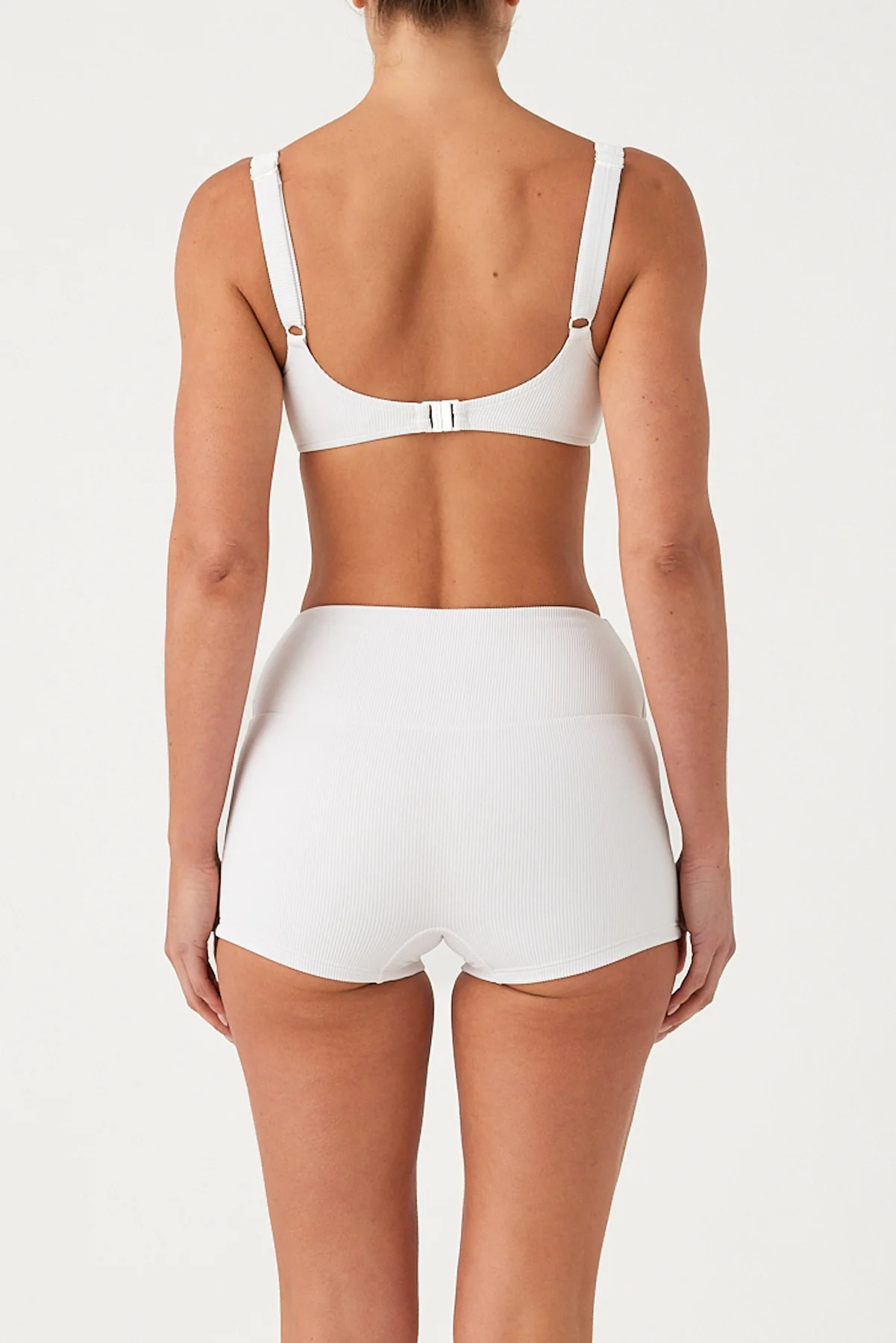 Signature Stripe Boy Short - White - Image 5
