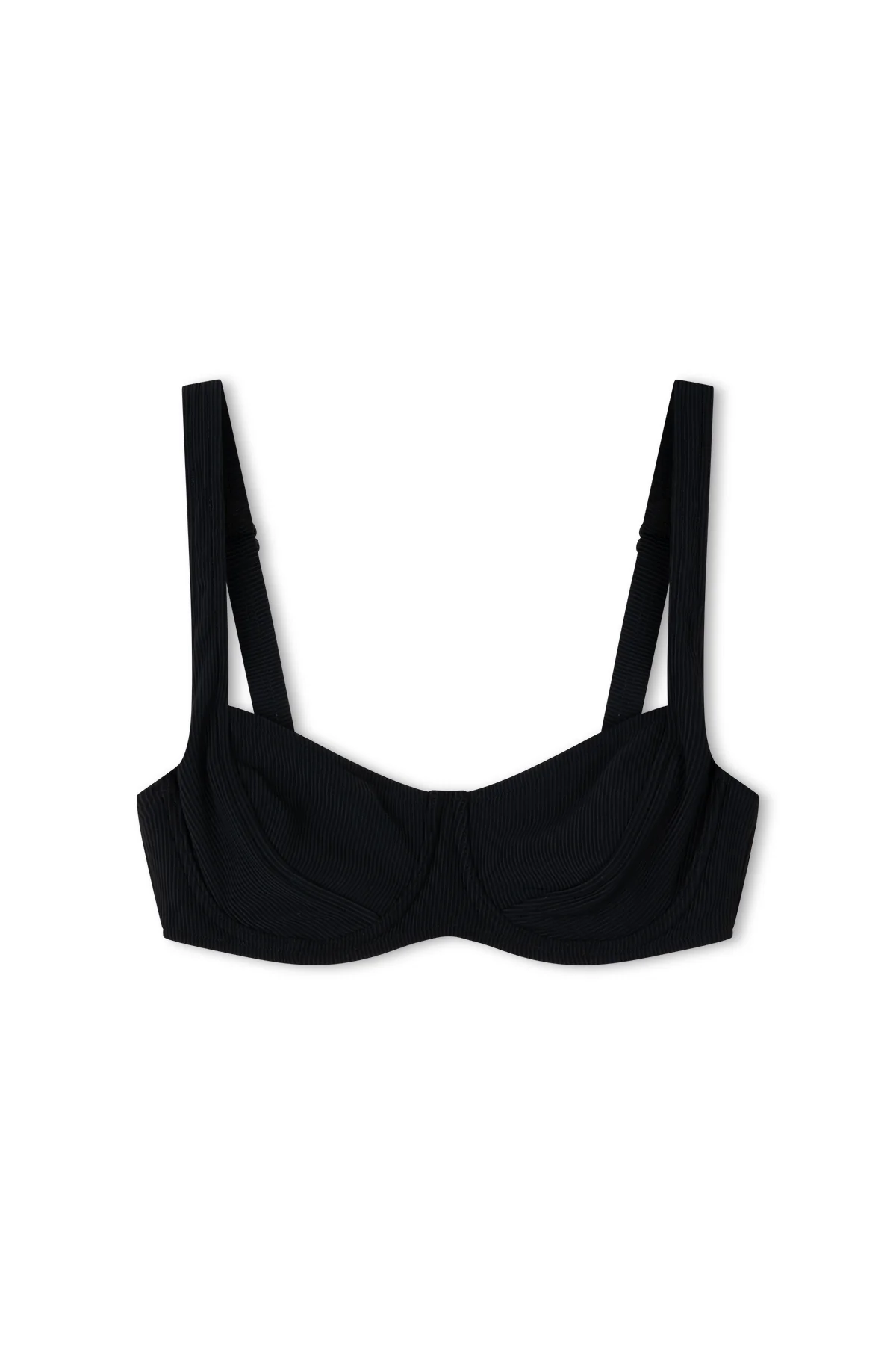 Signature Stripe Bra Cup - Black - Image 9