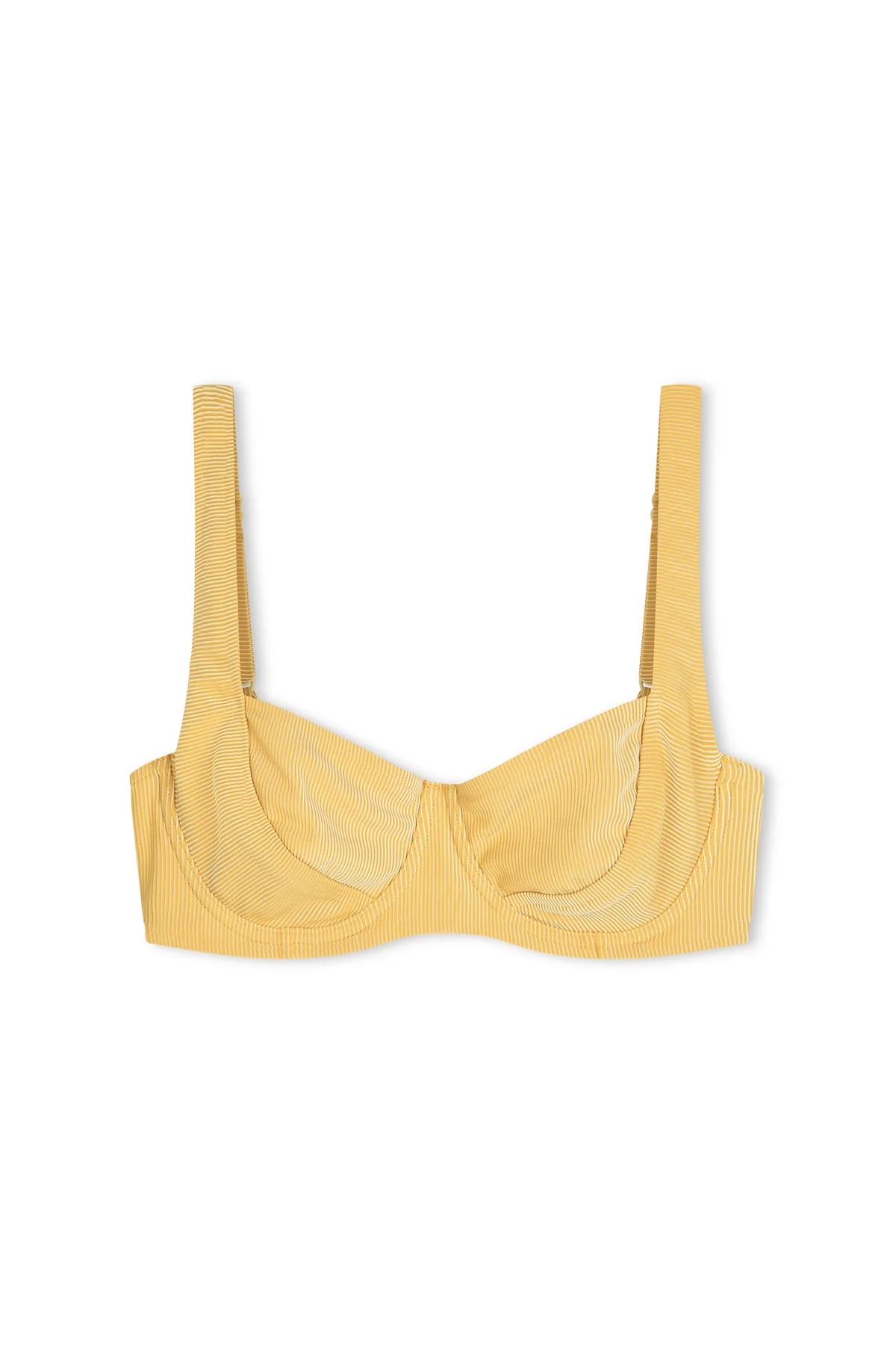 Signature Stripe Bra Cup Top - Marigold