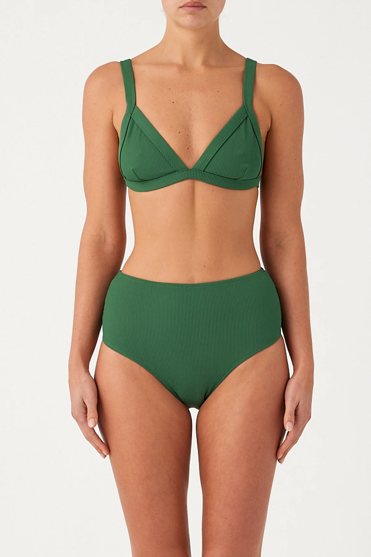 Signature Stripe Harness Top - Tallow Green - Image 2