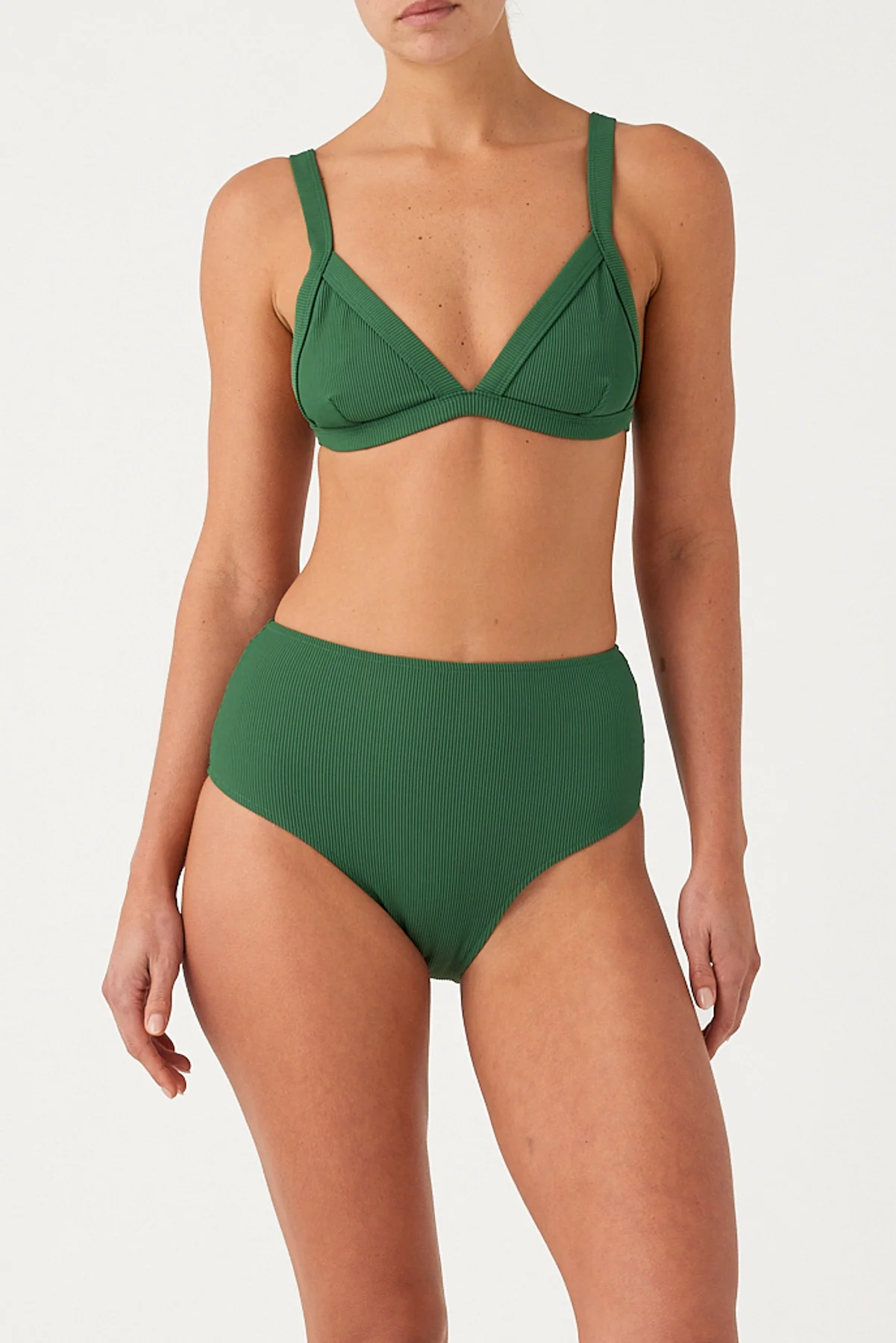 Signature Stripe Harness Top - Tallow Green - Image 3