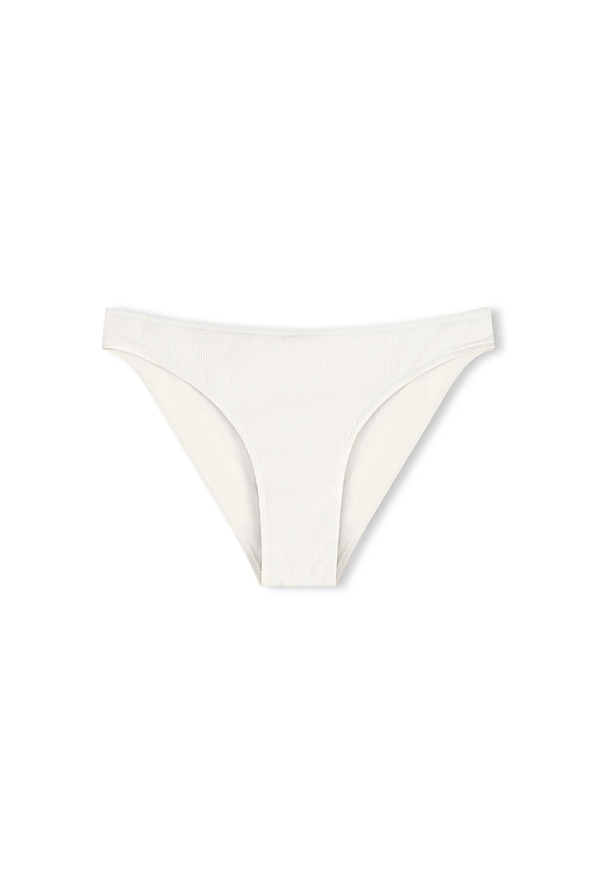 Signature Stripe High Cut Brief - White