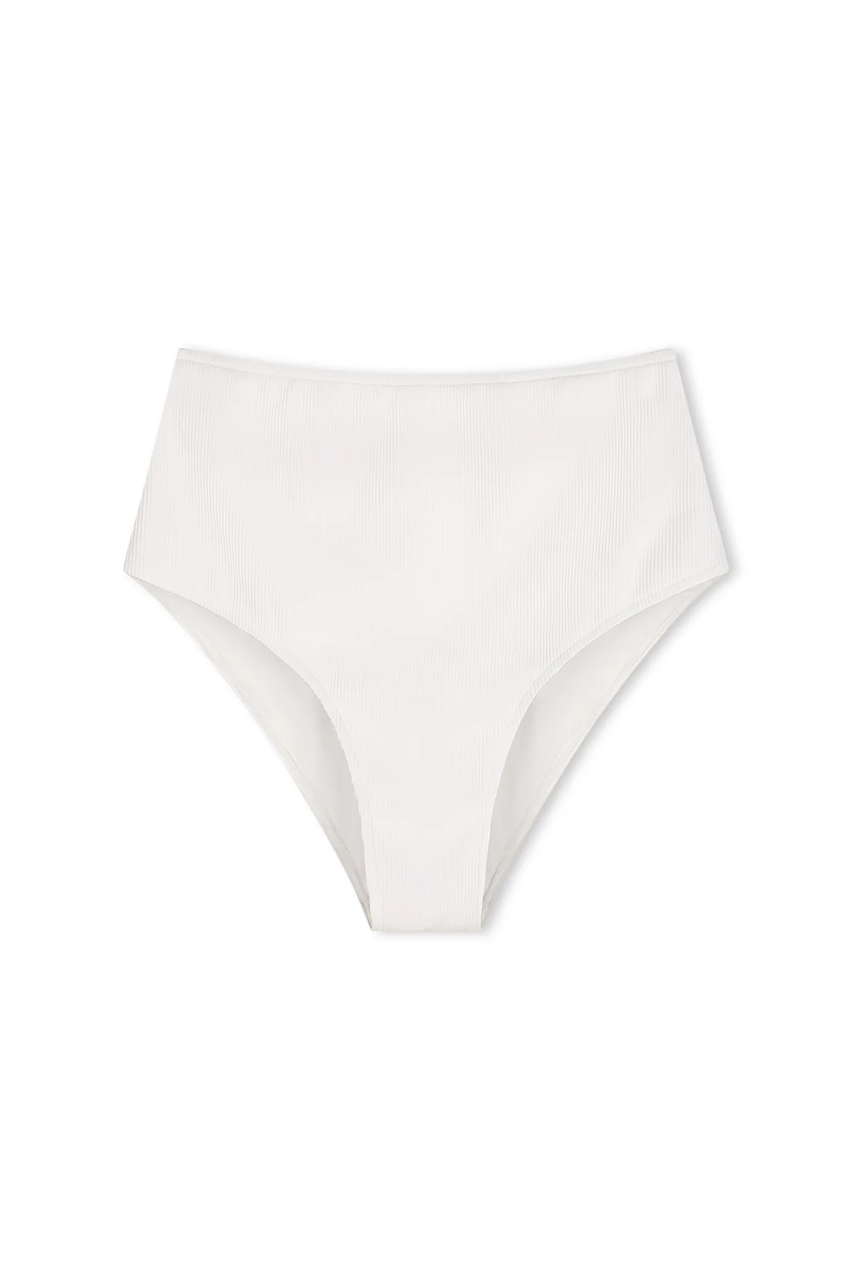 Signature Stripe High Full Brief - White
