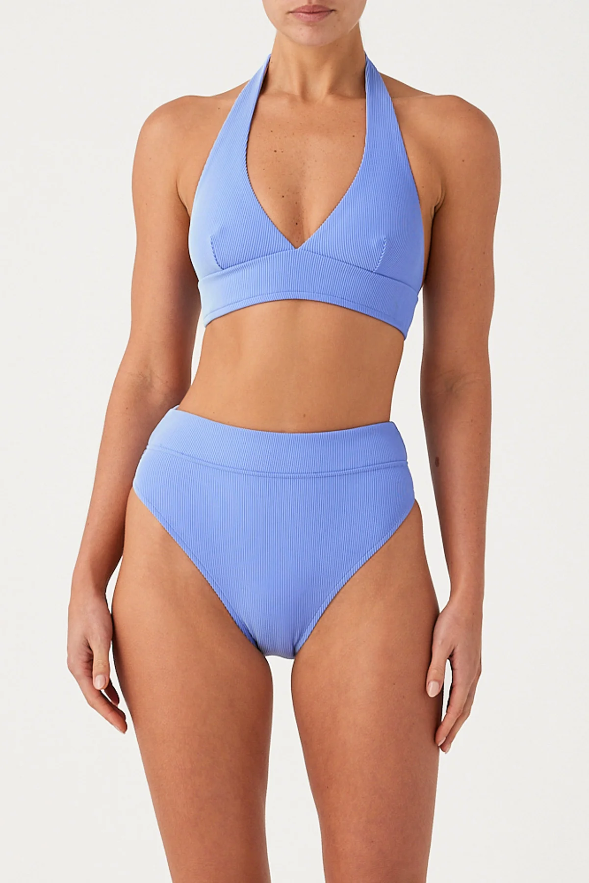 Signature Stripe High Waisted Brief - Sky - Image 3