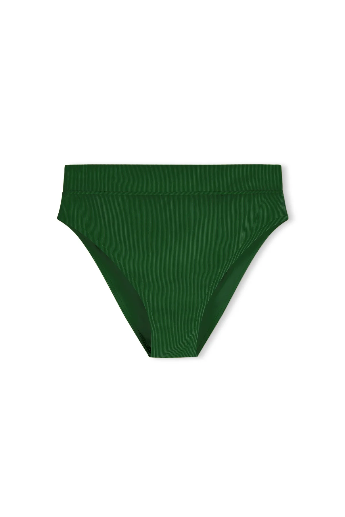 Signature Stripe High Waisted Brief - Tallow Green - Image 9