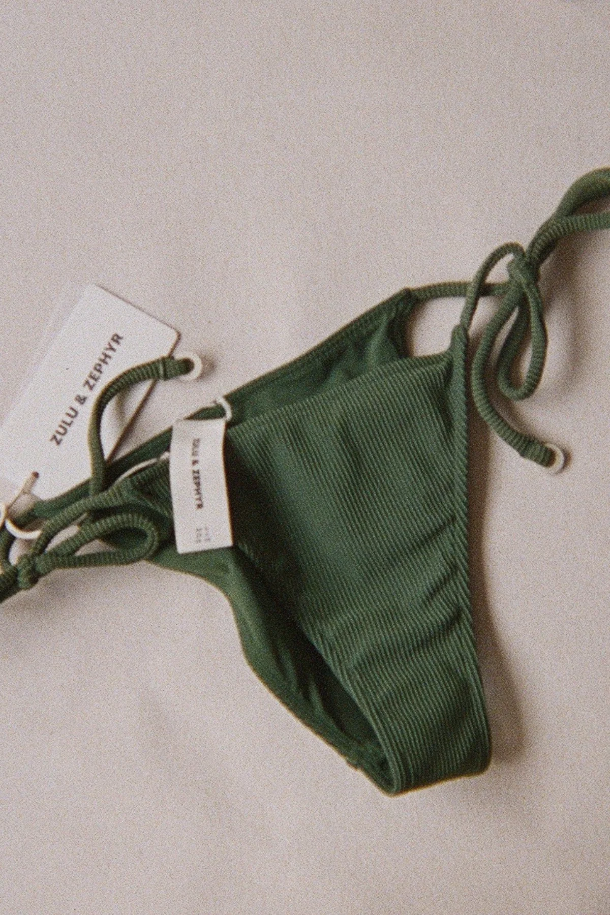 Signature Stripe Hipster Tie Brief - Tallow Green - Image 3