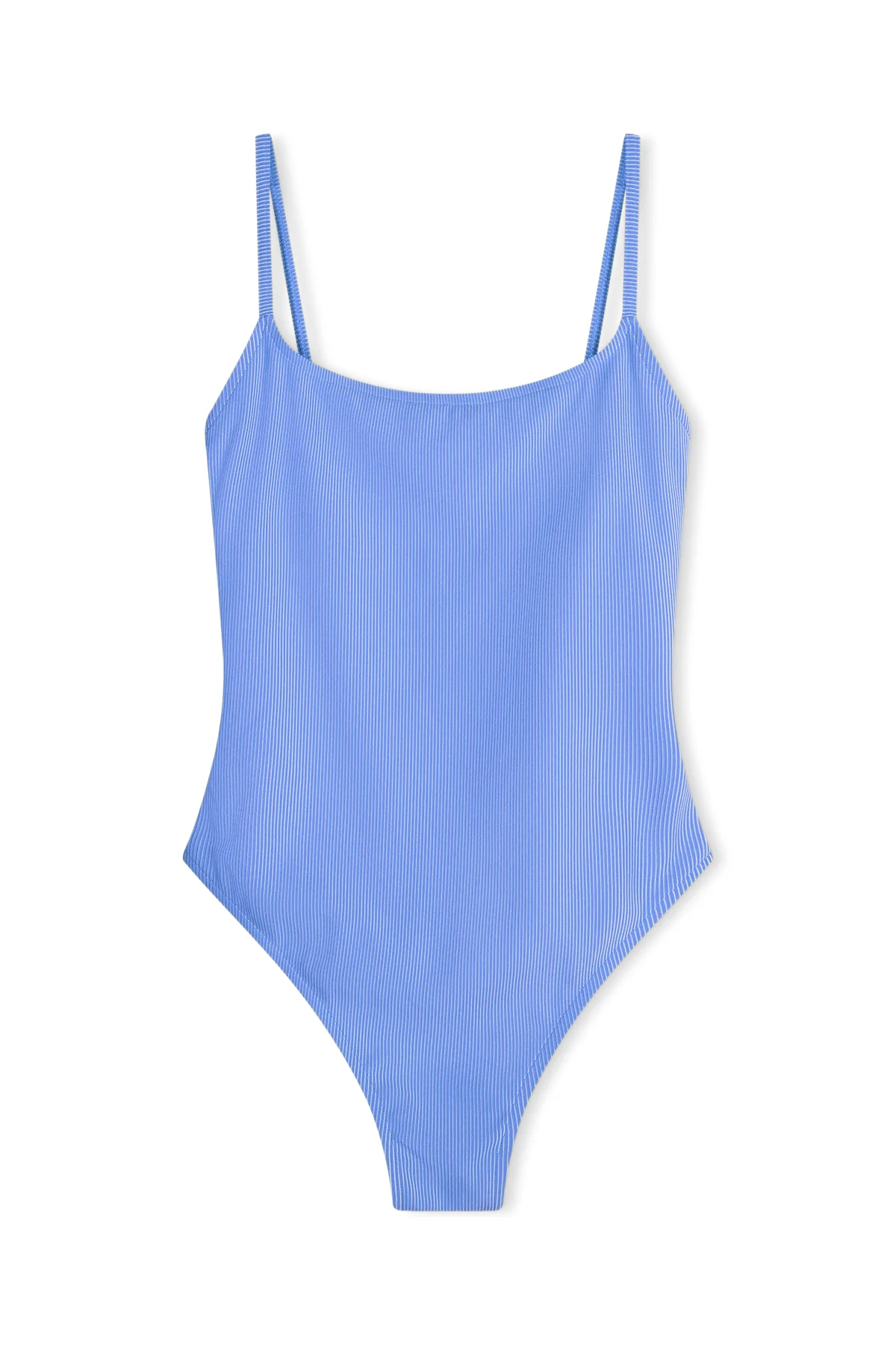 Signature Stripe Simple One Piece - Sky