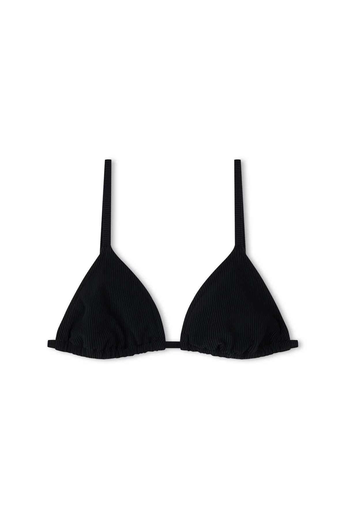 Signature Stripe Simple Triangle Top - Black - Image 10