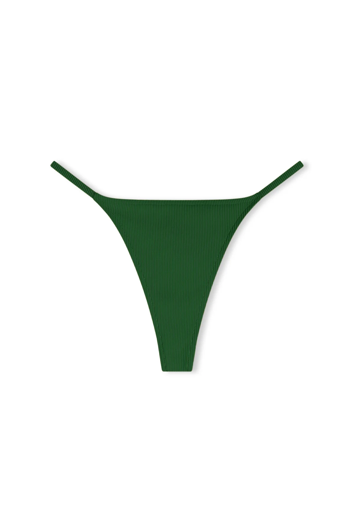 Signature Stripe String Thong Brief - Tallow Green - Image 8