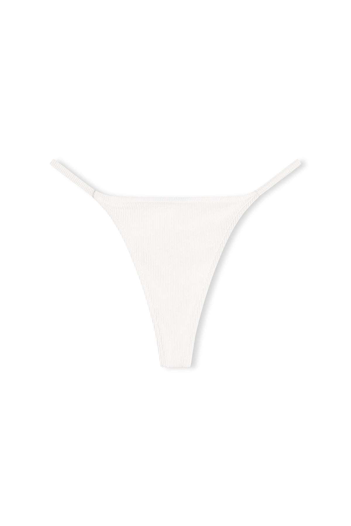 Signature Stripe String Thong Brief - White - Image 8