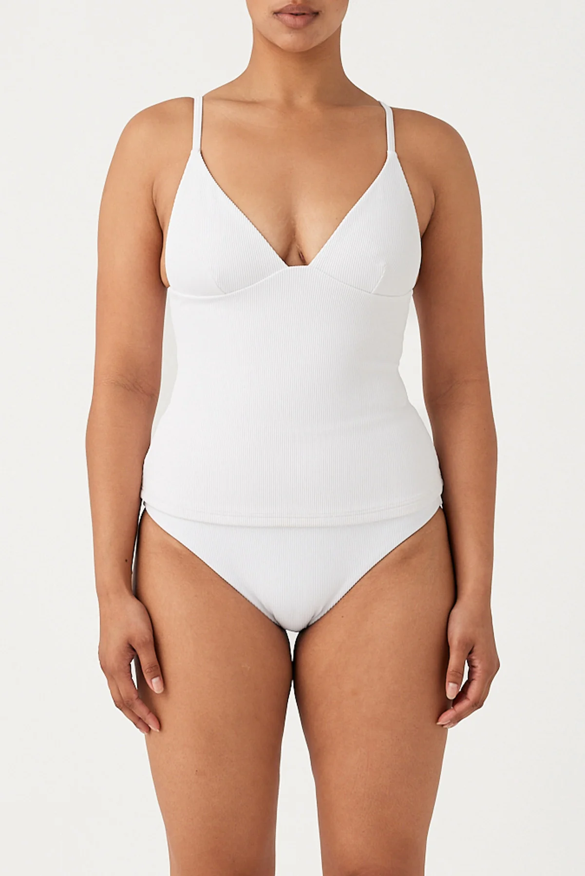 Signature Stripe Tankini - White - Image 3