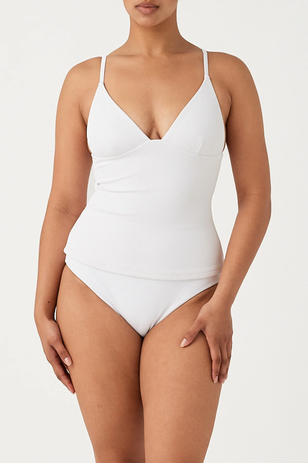 Signature Stripe Tankini - White - Image 4