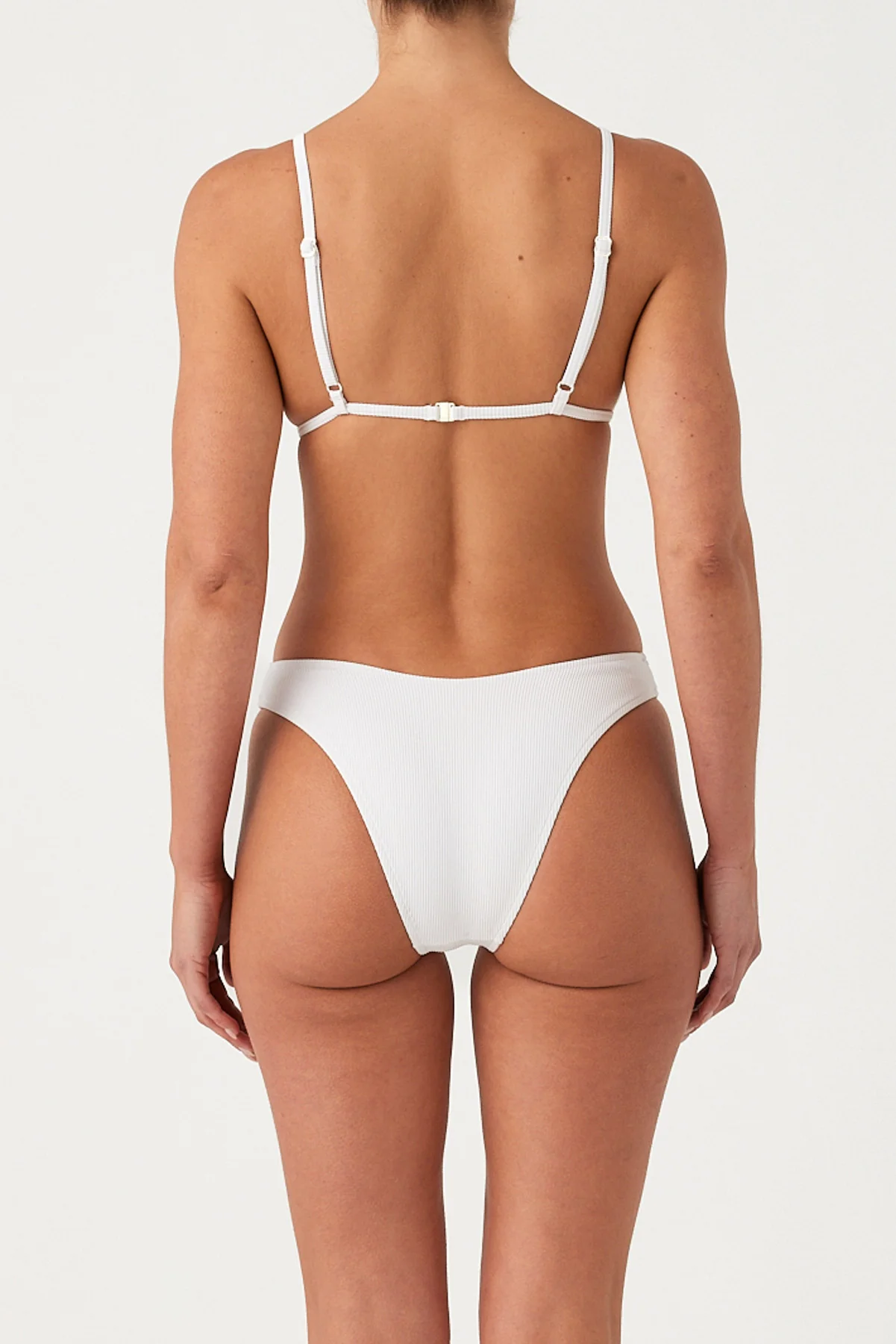 Signature Stripe Triangle Top - White - Image 6