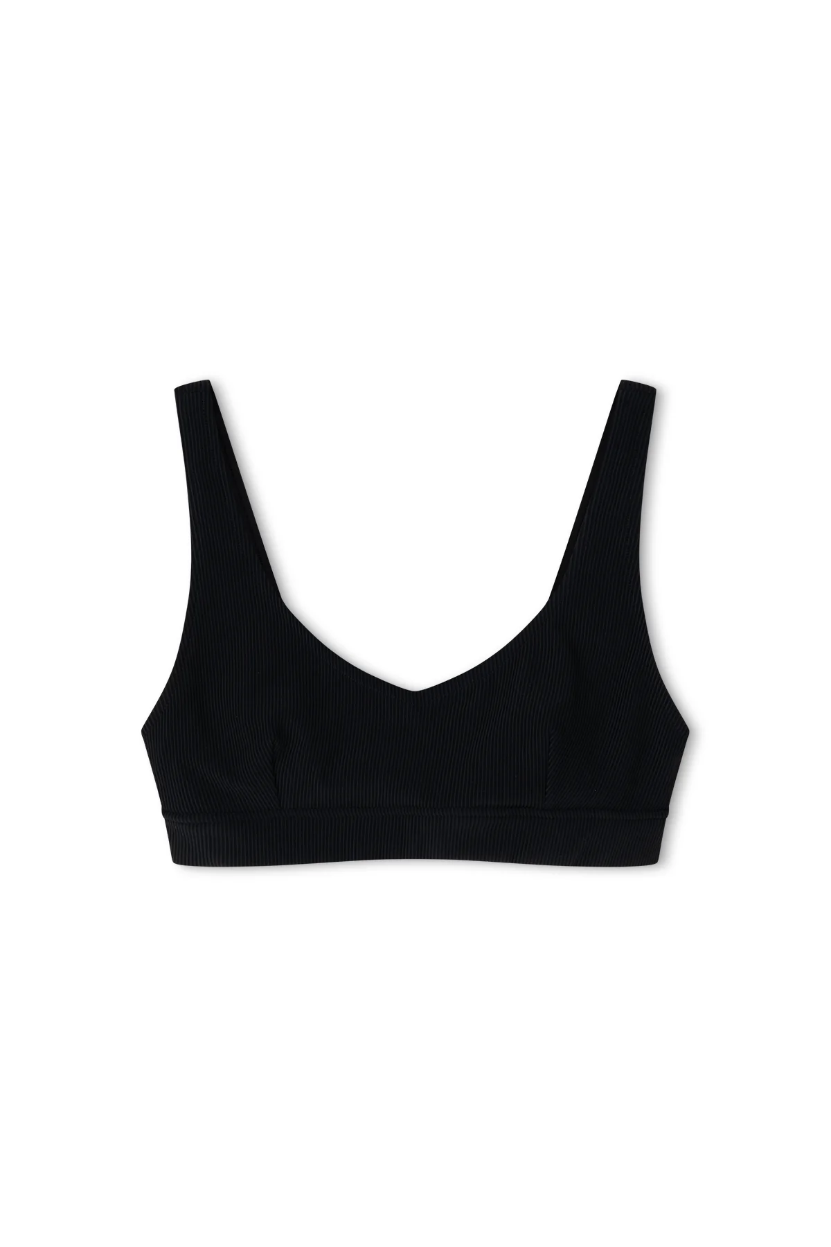 Signature Stripe Waistband Bralette Top - Black - Image 10