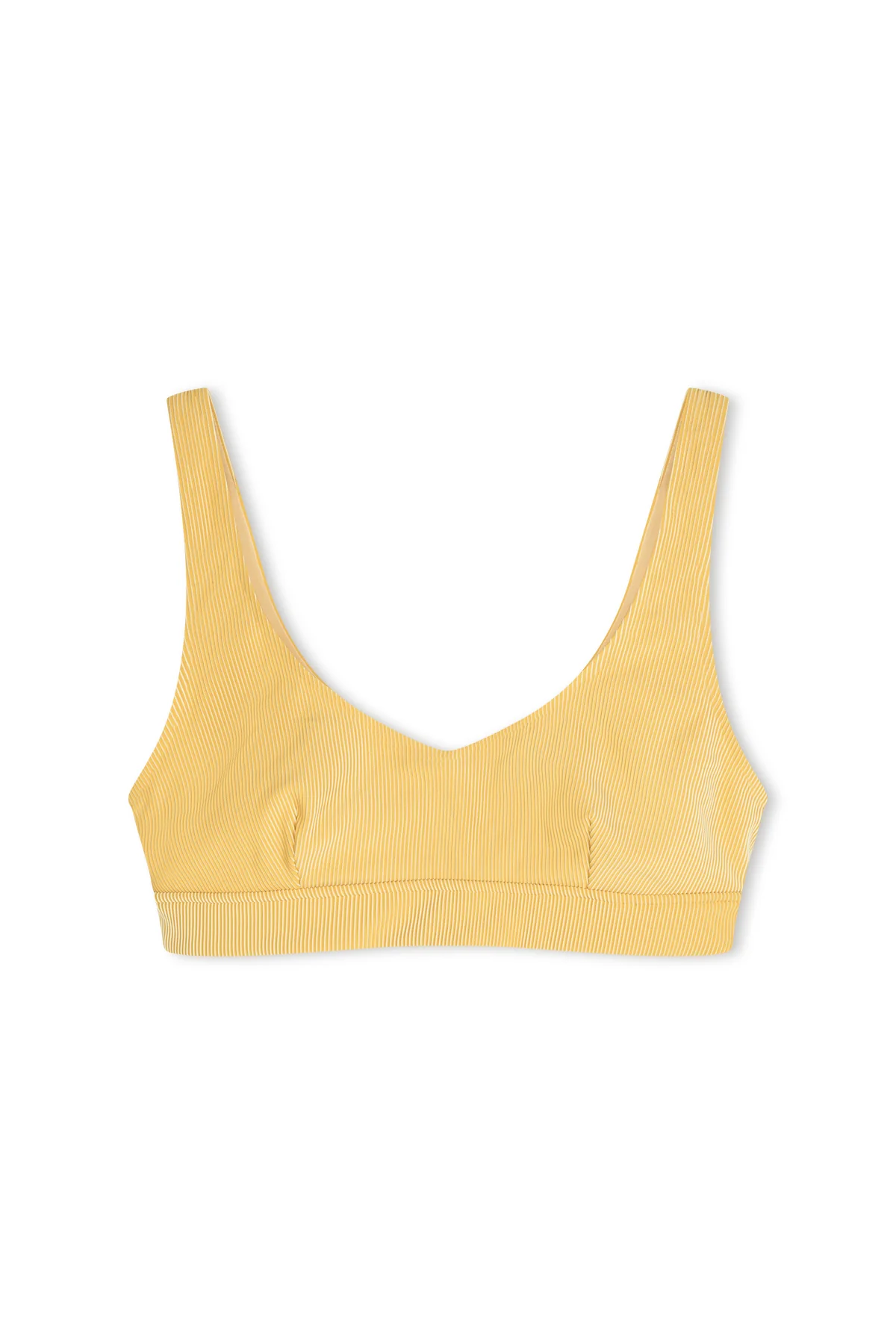 Signature Stripe Waistband Bralette Top - Marigold