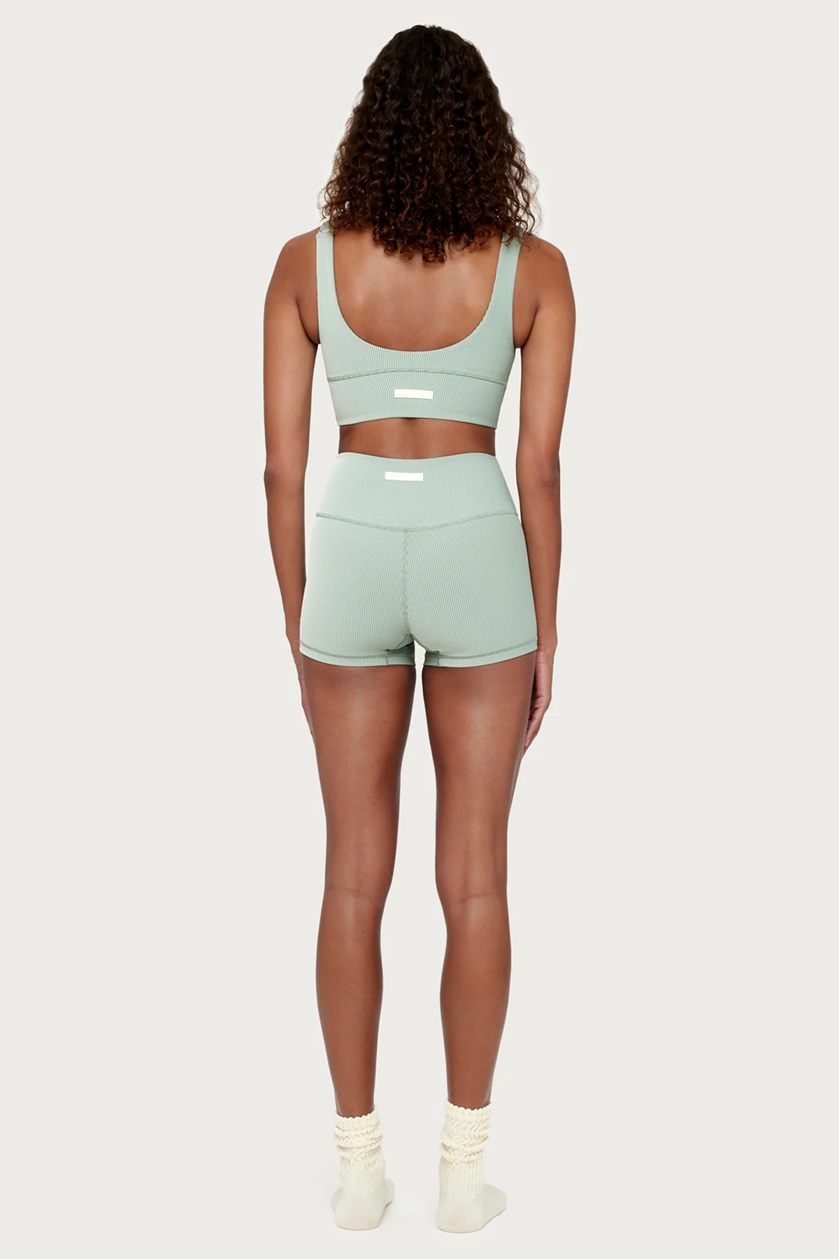 Stripe Rib 4 Inch Bike Short - Sage - Image 5