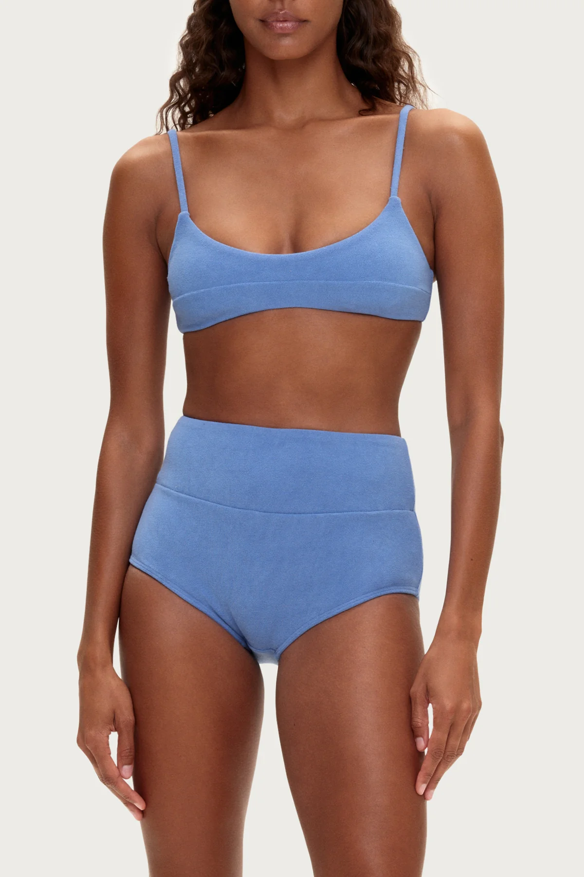 Towelling Boy Short - Blue - Image 3