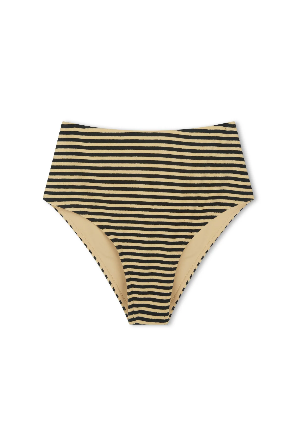 Towelling Full Brief - Black Stripe