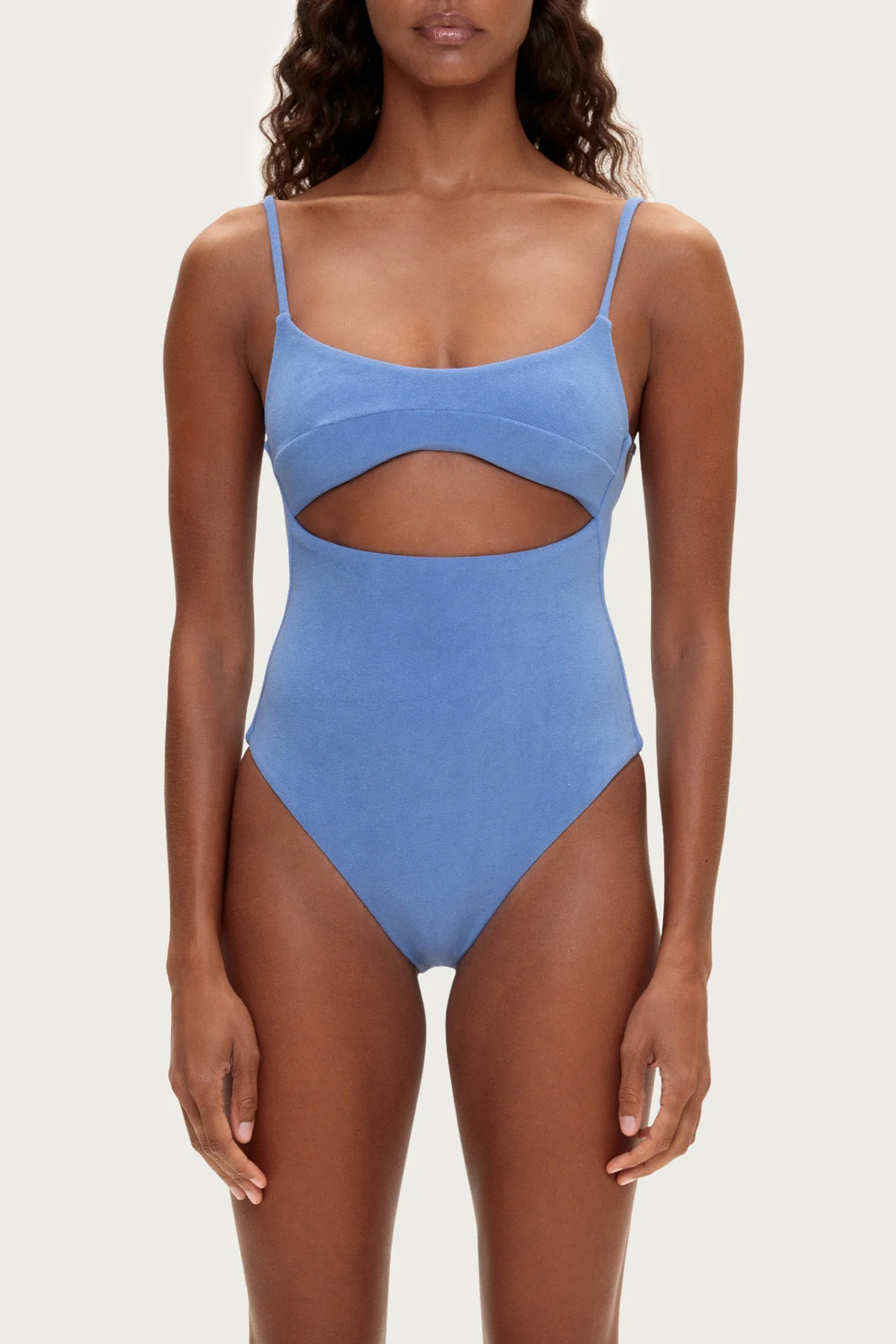 Towelling One Piece - Blue - Image 2