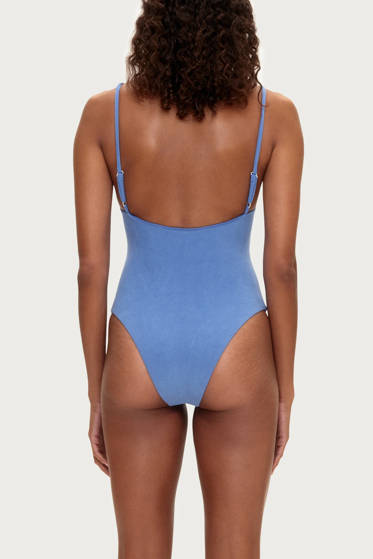 Towelling One Piece - Blue - Image 4