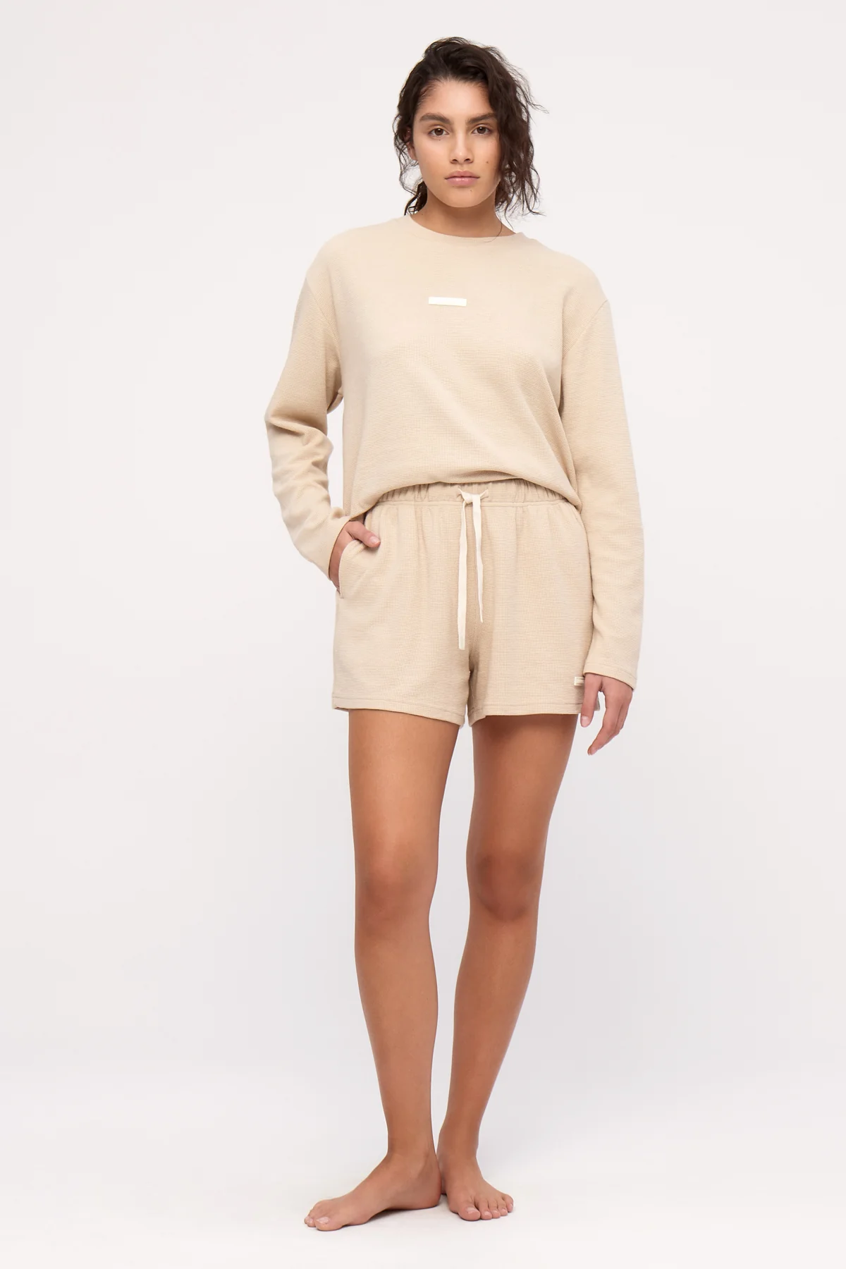 Waffle Sport Shorts - Natural - Image 6