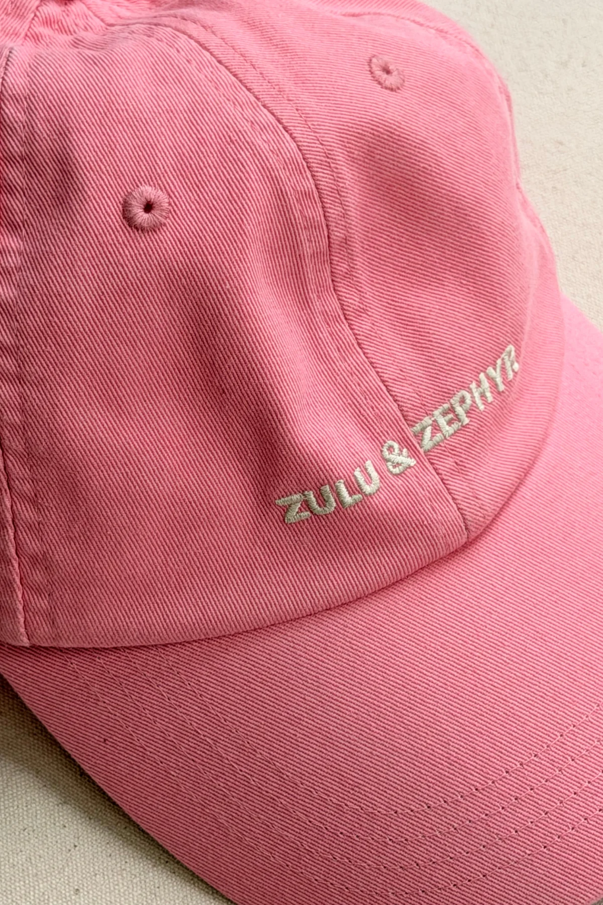 Zulu & Zephyr Canvas Cap - Pink - Image 4