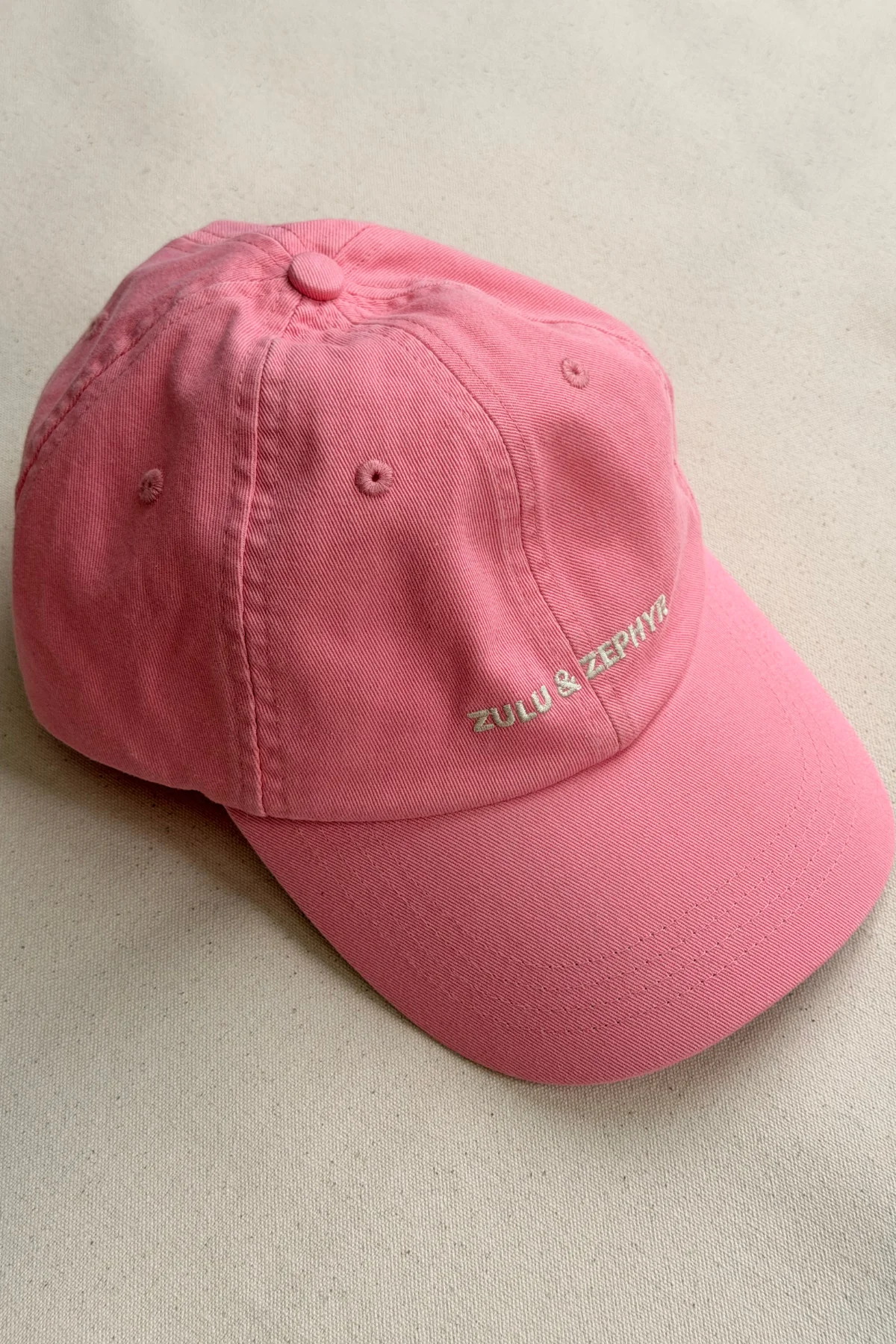 Zulu & Zephyr Canvas Cap - Pink - Image 5