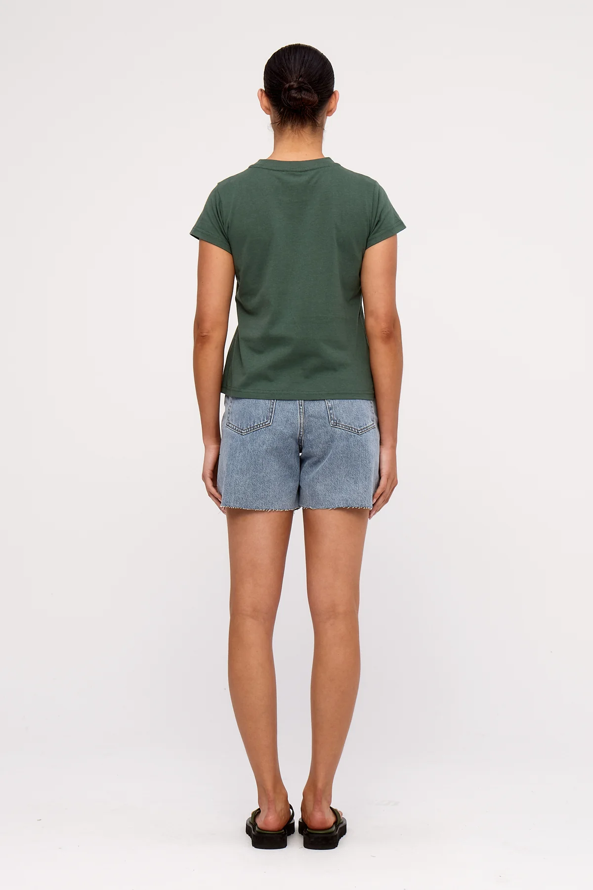 Zulu & Zephyr Logo Slim Tee - Tallow Green - Image 5